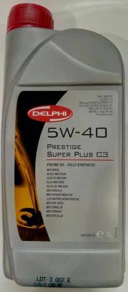Моторна олива Delphi Prestige Super Plus C3 5W-40, 1 л (28236315) 28236315 фото