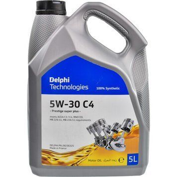 Моторна олива Delphi Prestige Super Plus C4 5W-30, 5 л (28236325) 28236325 фото