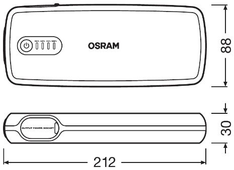 Пусковий пристрій (бустер) Osram BatteryStart 400 12V (OBSL400) OBSL400 фото