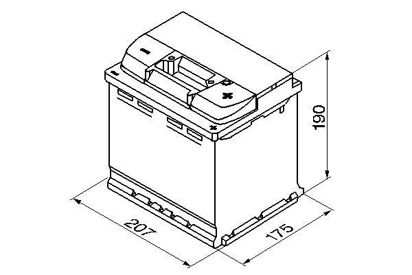 Аккумулятор BOSCH S5 002 Silver 12V 54Ah 530A R+ (0092S50020) 0092S50020 фото