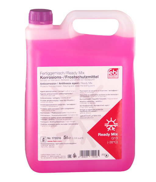 Охолоджуюча рідина Febi G13 Ready Mix, Антифриз, фіолетова, 5 л (172016) 172016 фото