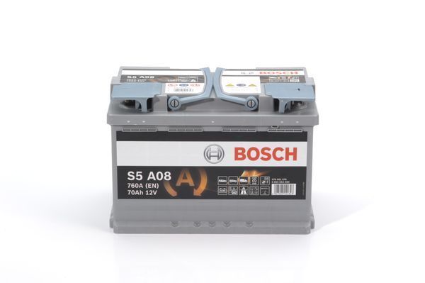 Аккумулятор BOSCH S5 AGM Silver 70Ah 760A R+ 12V (0092S5A080) 0092S5A080 фото